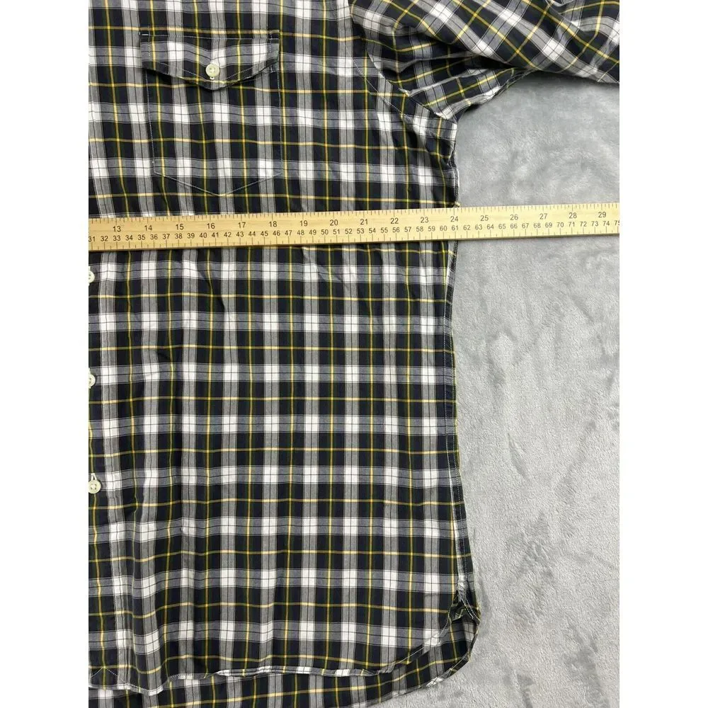 Ralph Lauren Polo Men's XL Green/yellow Plaid Button-Down  Shirt‎